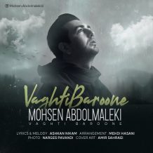 دانلود آهنگ جدید محسن عبدالمالکی به نام وقتی بارونه